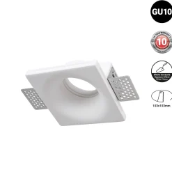 Downlight cuadrado de escayola 