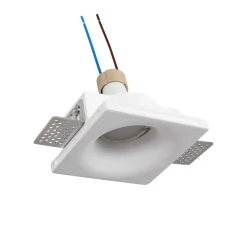 Downlight cuadrado de escayola 
