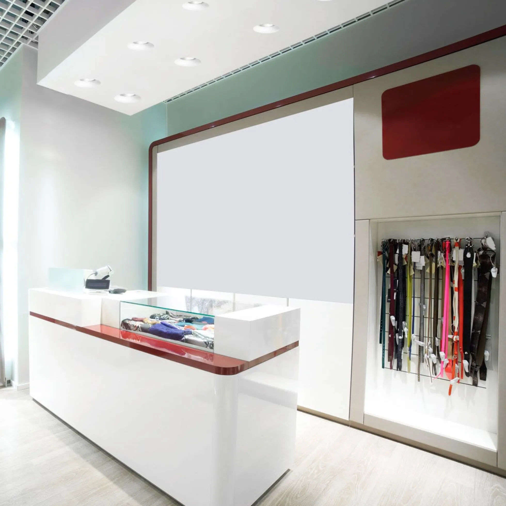 Downlight cuadrado de escayola - Trimless - 1 x GU10