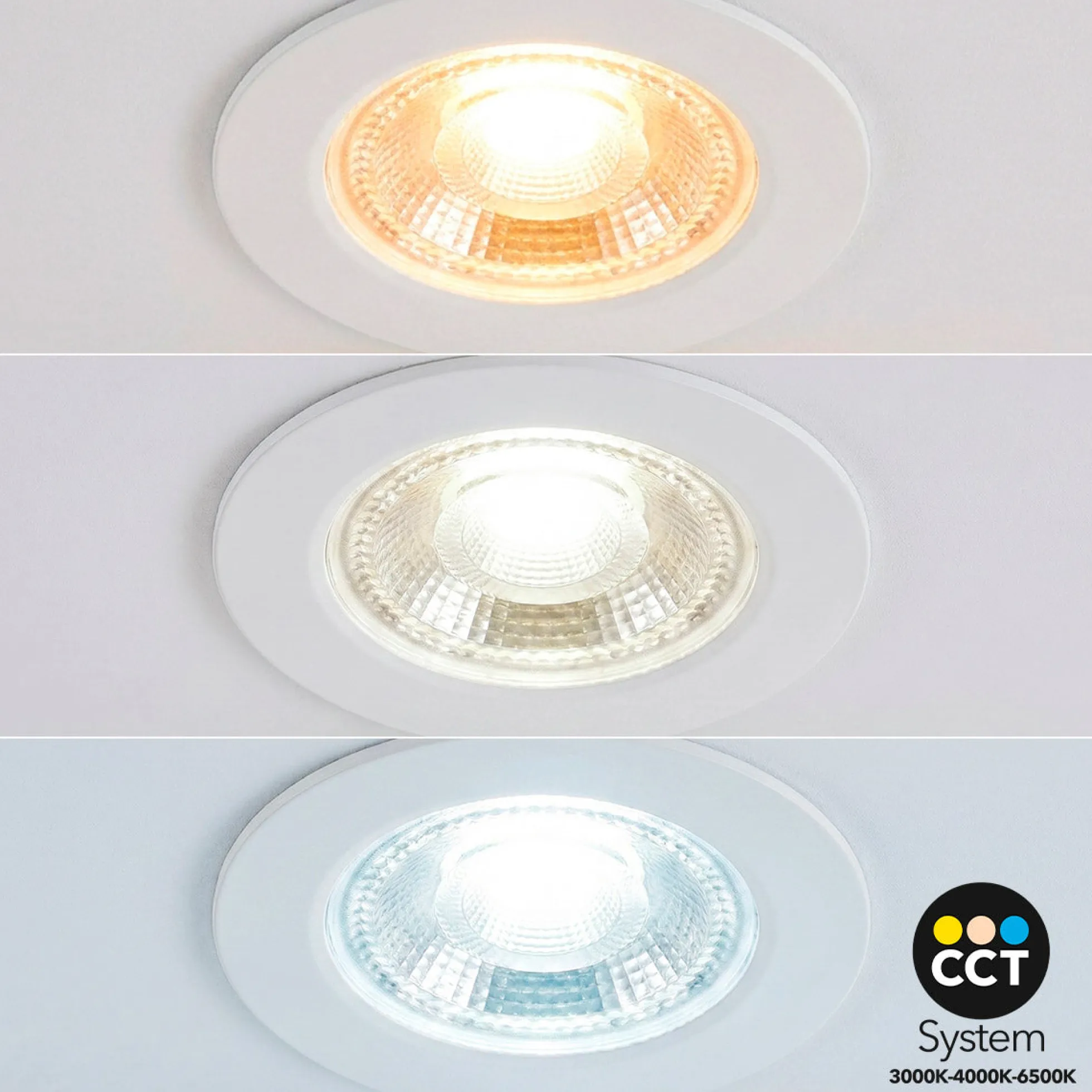 Downlight LED "Avalor" empotrable - TRIAC dimmable - 5.5W - CCT - Corte Ø 70mm - IP65