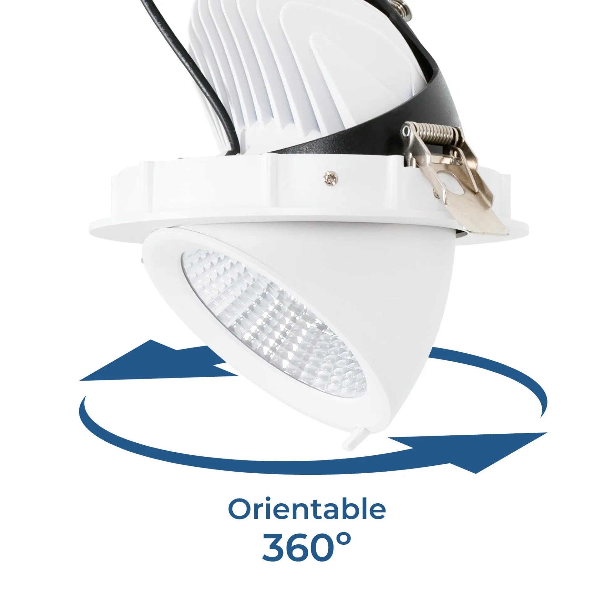 Downlight LED basculante empotrable - Chip especial para panaderías - 40W