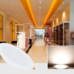 Downlight LED circular empotrable 25W - Uso profesional - Ø190 mm