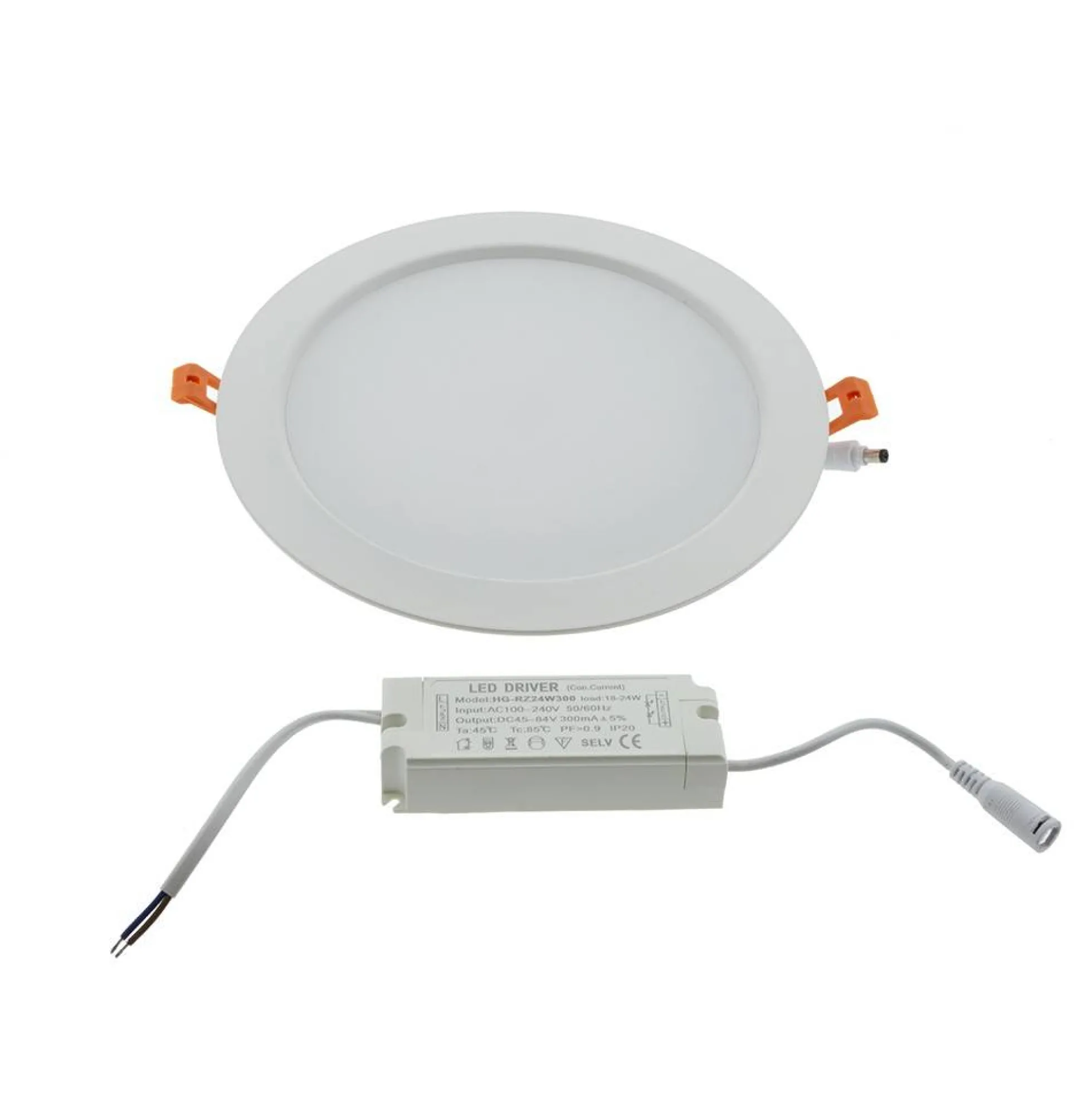 Downlight LED circular empotrable 25W - Uso profesional - Ø190 mm