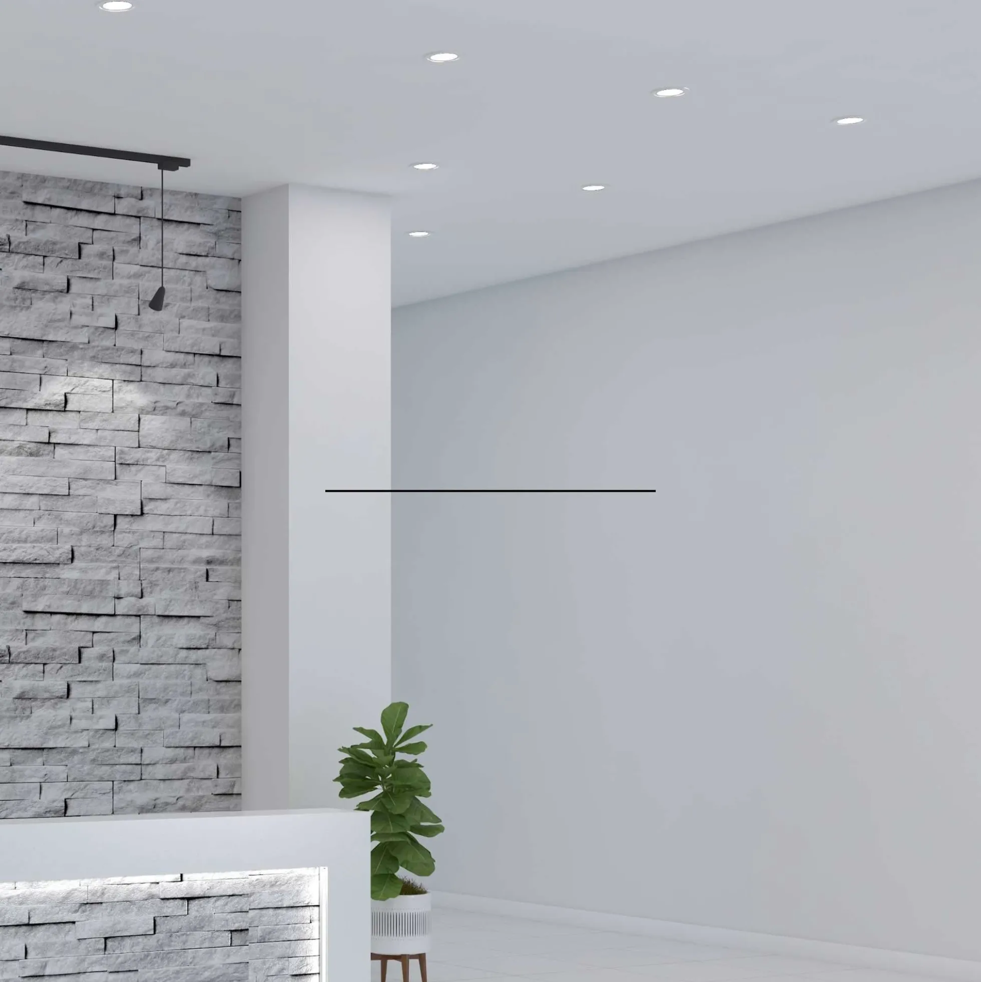 Downlight LED circular empotrable 8W - Diámetro de corte ajustable: Ø 50-90mm