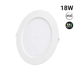 Downlight LED circular empotrable - 3CCT - 18W - 110 lm/W - Corte Ø170mm