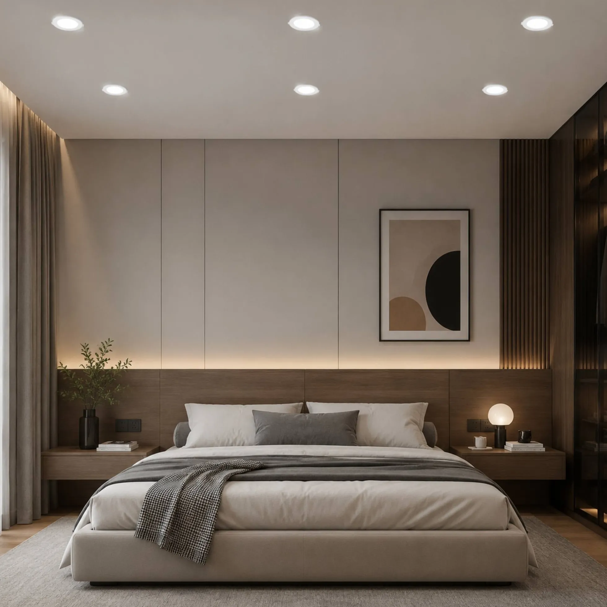 Downlight LED circular empotrable - 3CCT - 6W - 110 lm/W - Corte Ø93mm