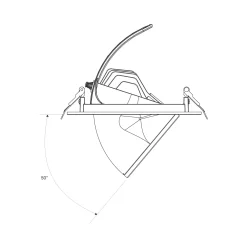 Downlight LED circular orientable CCT 38W - 120° Driver LIFUD