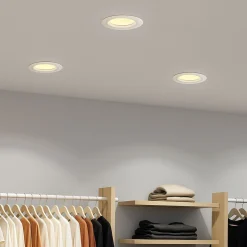 Downlight LED COB CCT 42W - CRI90 - Chip Bridgelux - Driver Lifud - IP20 - Corte Ø 215mm