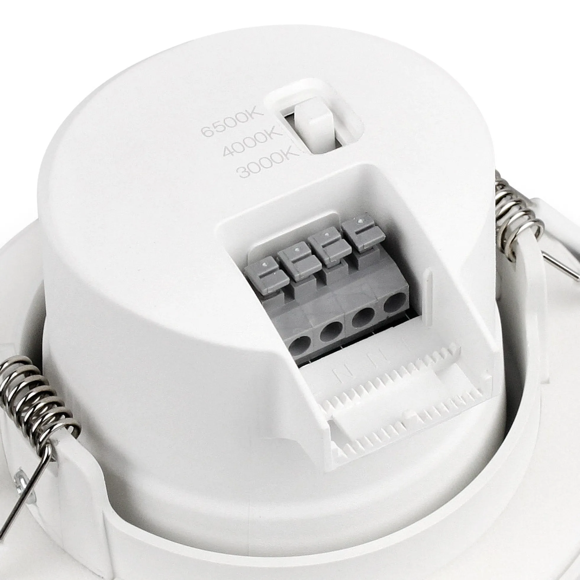 Downlight LED con sensor PIR "CLIO" - 8W - CCT - 700lm - Corte Ø85mm - IP54