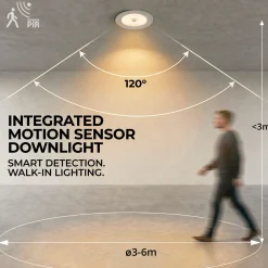 Downlight LED con sensor PIR