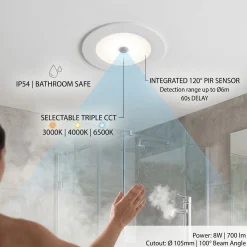 Downlight LED con sensor PIR