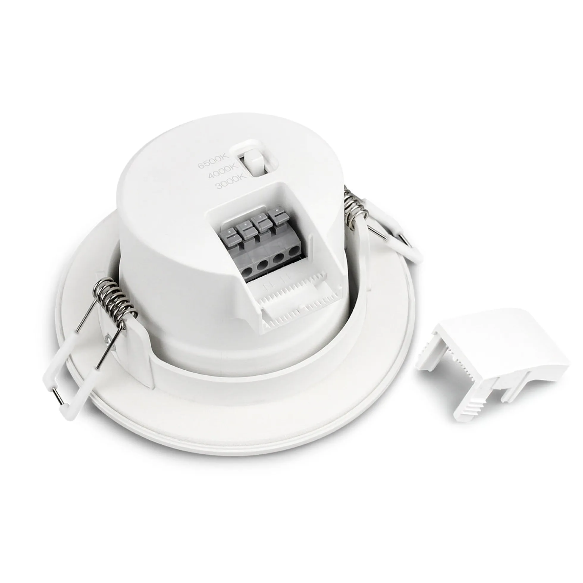 Downlight LED con sensor PIR "CLIO" - 8W - CCT - 700lm - Corte Ø85mm - IP54