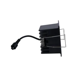 Downlight LED cuadrado empotrable 8W - Negro - 4 Focos - UGR18 - CRI90 - Chip OSRAM