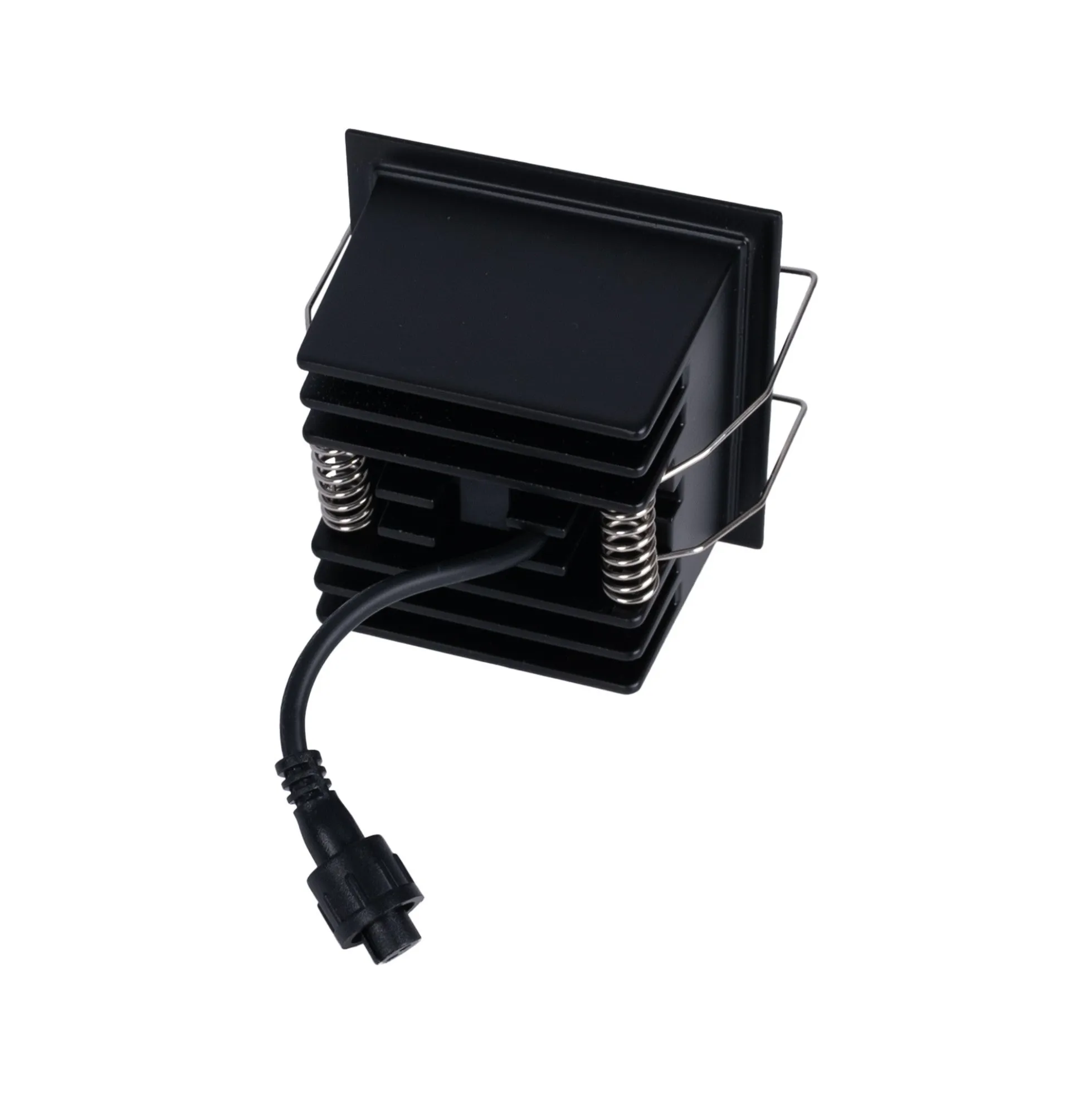 Downlight LED cuadrado empotrable 8W - Negro - 4 Focos - UGR18 - CRI90 - Chip OSRAM