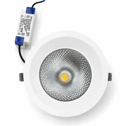 Downlight LED empotrable - Chip especial para moda y retail - 30W - Corte Ø200 mm - IP54 - UGR19