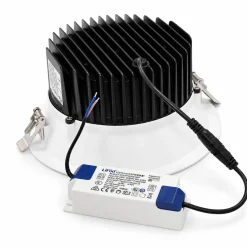 Downlight LED empotrable - Chip especial para frutas y verduras - 30W - Corte Ø200 mm - IP54 - UGR19
