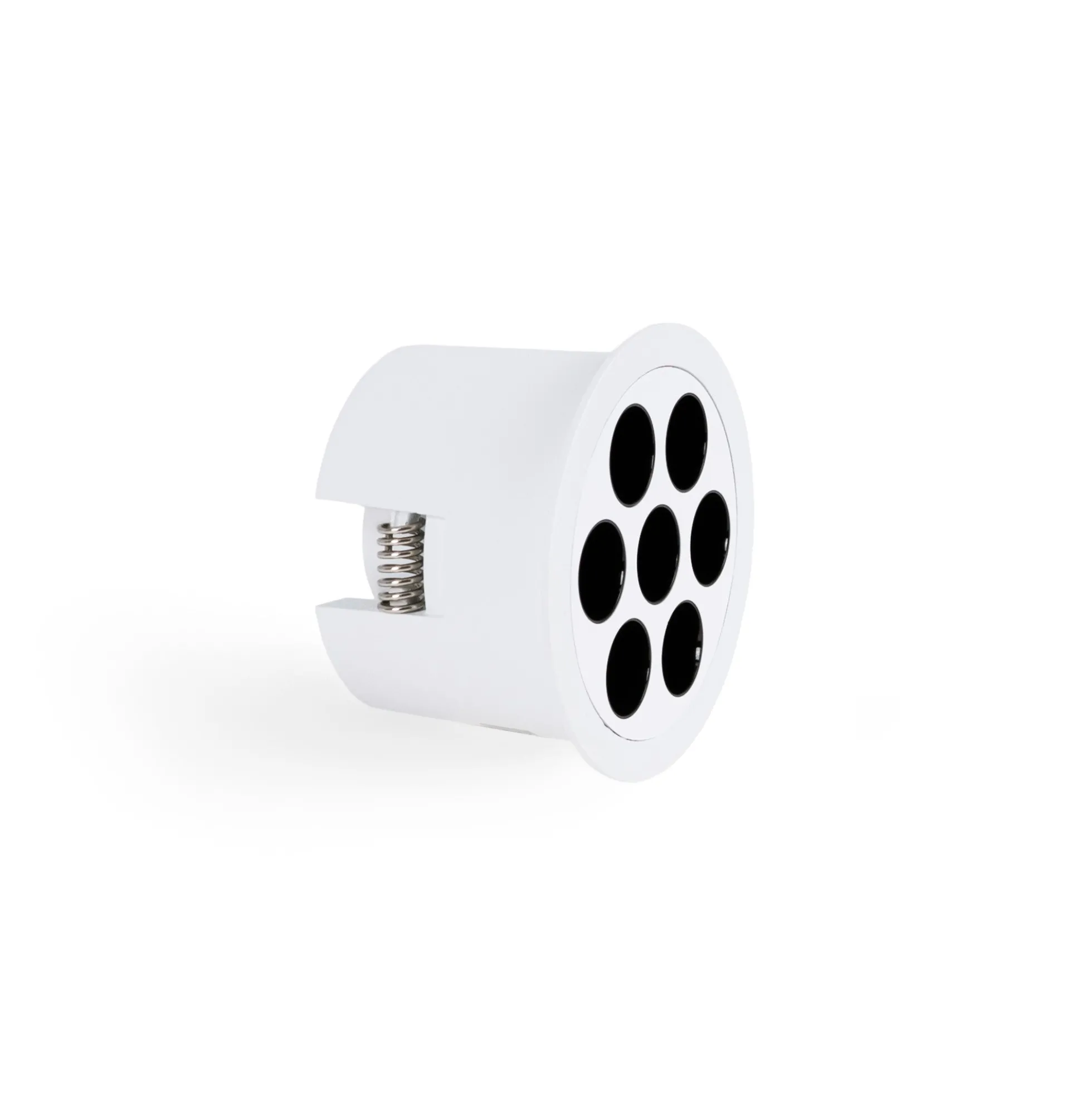 Downlight LED empotrable circular 12W - UGR18 - Corte Ø 70mm - Blanco