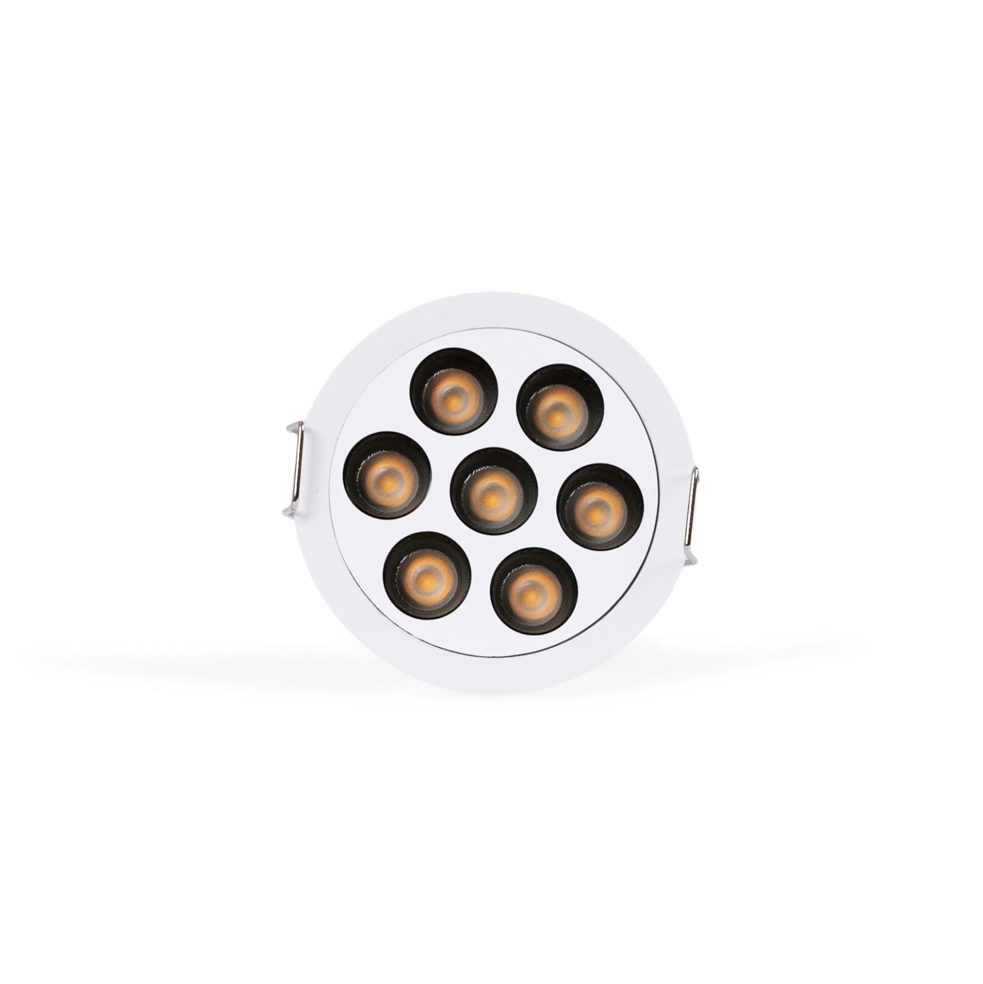 Downlight LED empotrable circular 12W - UGR18 - Corte Ø 70mm - Blanco