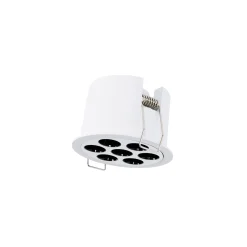 Downlight LED empotrable circular 12W - UGR18 - Corte Ø 70mm - Blanco