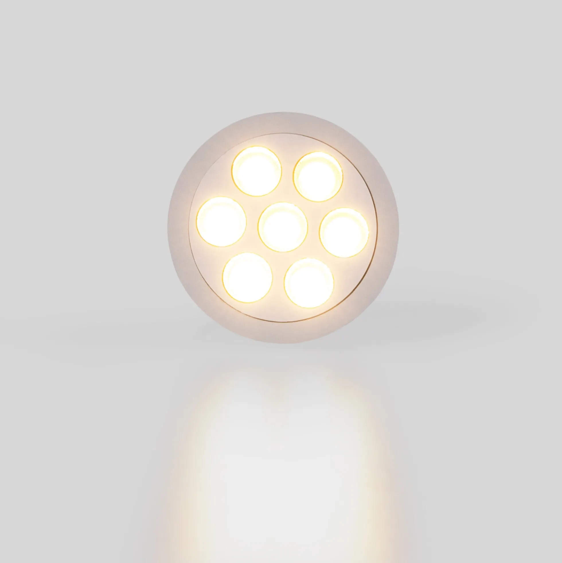 Downlight LED empotrable circular 12W - UGR18 - Corte Ø 70mm - Blanco