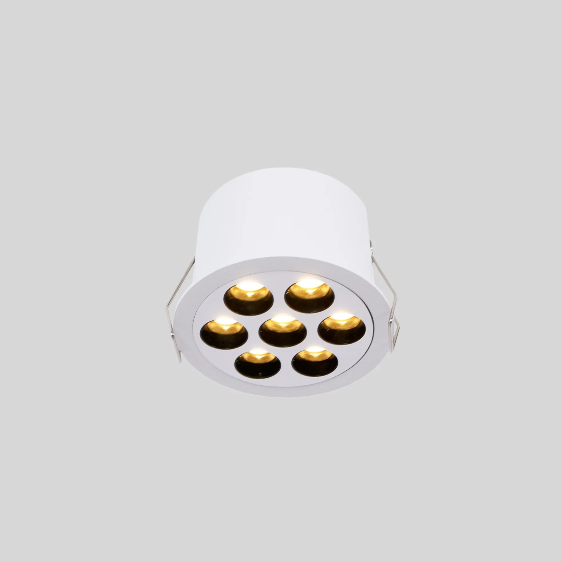 Downlight LED empotrable circular 12W - UGR18 - Corte Ø 70mm - Blanco