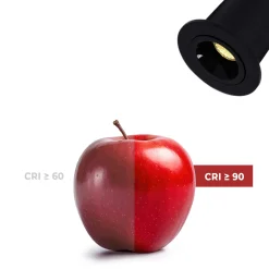 Downlight LED empotrable circular 2W - Chip Osram - UGR18 -  Corte Ø 25mm - Negro