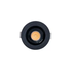 Downlight LED empotrable circular 2W - Chip Osram - UGR18 -  Corte Ø 25mm - Negro