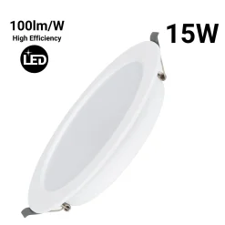 Downlight LED empotrable circular - 15W - Corte Ø140mm