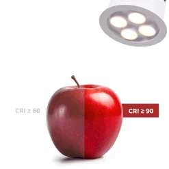 Downlight LED empotrable circular 8W - Chip Osram - UGR18 - Corte Ø 58mm