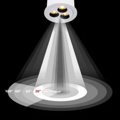 Downlight LED empotrable circular 6W - UGR18 - Corte Ø 55mm - Blanco