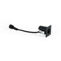 Downlight LED empotrable cuadrado 2W - Chip Osram - UGR18 -  Corte Ø 25mm - Negro