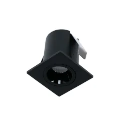 Downlight LED empotrable cuadrado 2W - Chip Osram - UGR18 -  Corte Ø 25mm - Negro