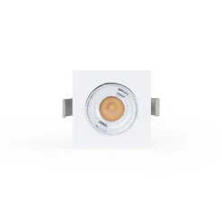 Downlight LED empotrable cuadrado 2W - Chip Osram - UGR18 -  Corte Ø 25mm - Blanco