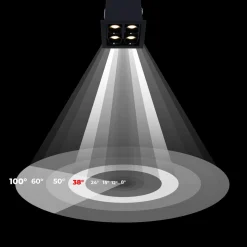 Downlight LED empotrable cuadrado 8W - Chip Osram - UGR18 - Corte 48 x 48 mm
