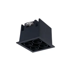 Downlight LED empotrable cuadrado 8W - Chip Osram - UGR18 - Corte 48 x 48 mm