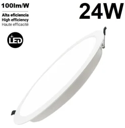 Downlight LED empotrable Slim 24W - Corte Ø275mm