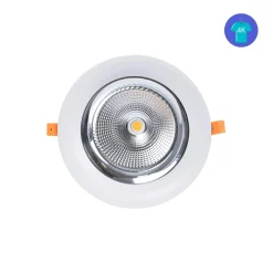 Downlight LED especial para cosmética, moda y retail - 40W - Driver Philips - Corte Ø210 mm