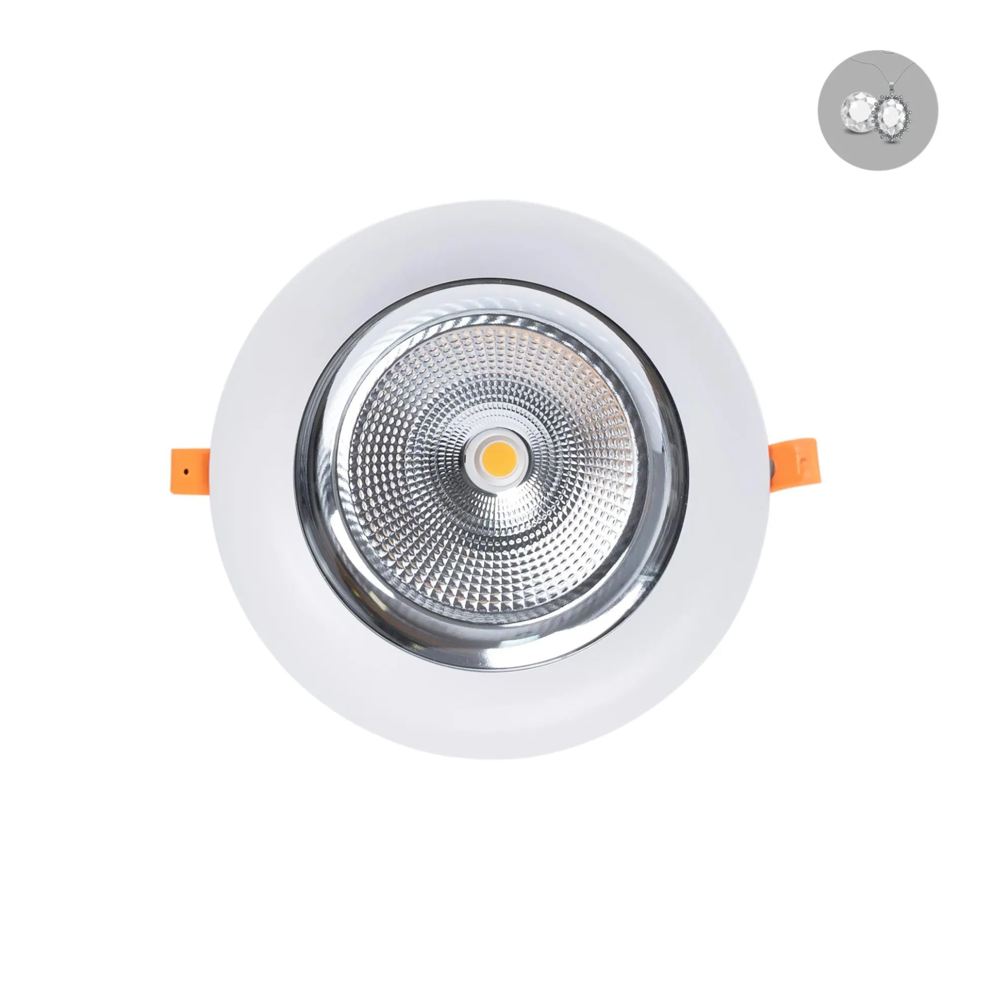Downlight LED especial para joyerías - 40W - Driver Philips - Corte Ø210 mm
