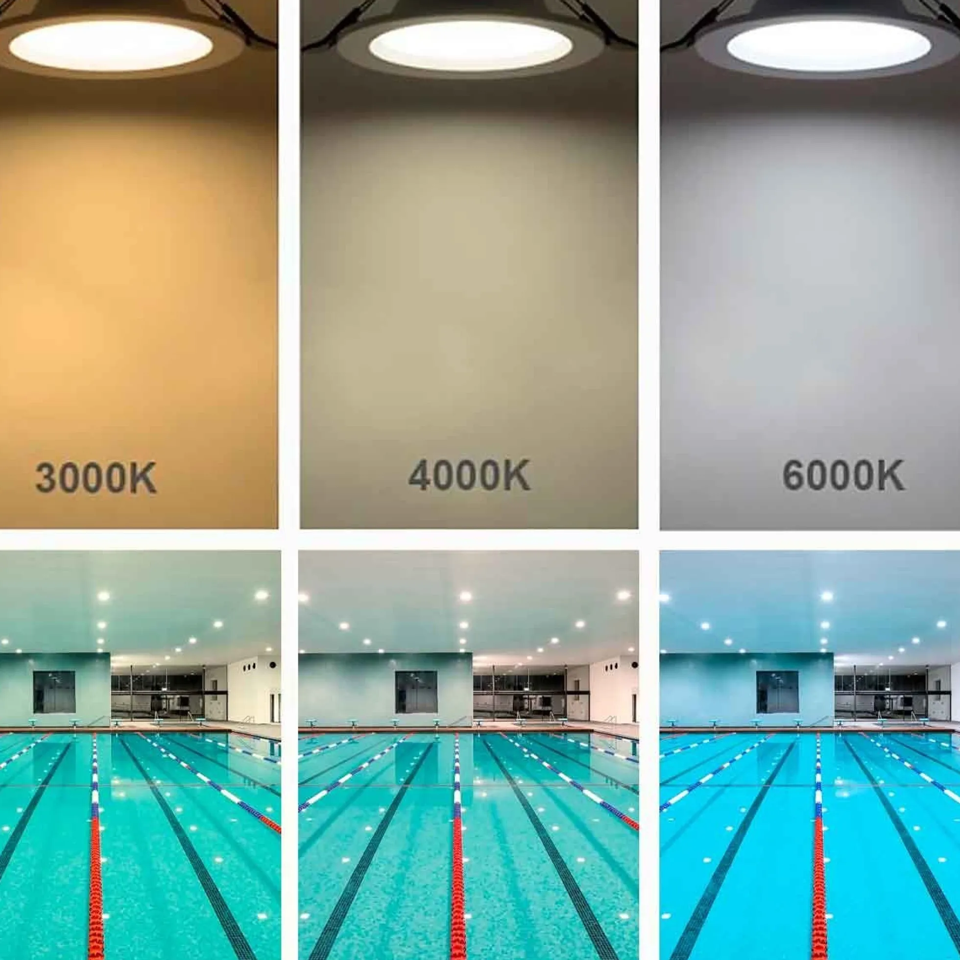 Downlight LED estanco empotrable - IP65 - 8W - Corte Ø 80-95mm