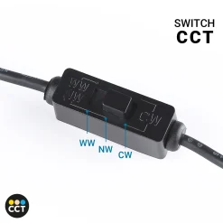 Downlight LED exterior 12W - CCT - Chip OSRAM - Driver PHILIPS - Corte Ø 75mm - IP54