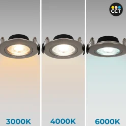 Downlight LED exterior - 7W - CCT - 630lm - Corte Ø 70mm - IP54