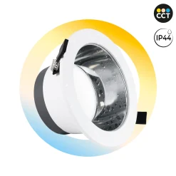 Downlight LED IP44 potencia ajustable 10W/15W/20W - CCT - 100lm/W - Corte Ø 150mm