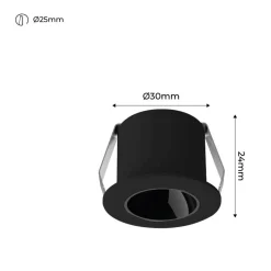 Downlight LED Mini 2W - Chip OSRAM - Bajo UGR - CRI 90 - Ø 30mm