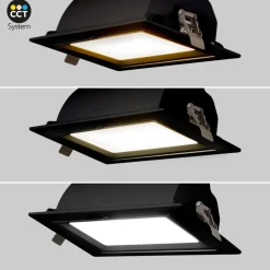 Downlight LED rectangular orientable CCT 38W - Blanco - 120° Driver LIFUD