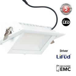 Downlight LED rectangular orientable CCT 60W- 100° Driver LIFUD