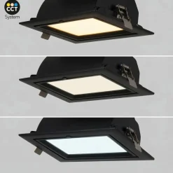 Downlight LED rectangular orientable CCT 60W- 100° Driver LIFUD