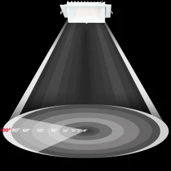 Downlight LED rectangular orientable CCT 60W- 100° Driver LIFUD