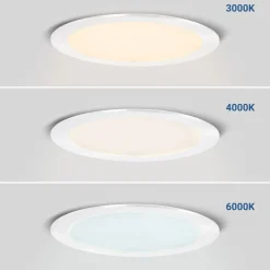 Downlight LED ultra slim 12W - CCT - Corte Ø 155mm - 3 colores