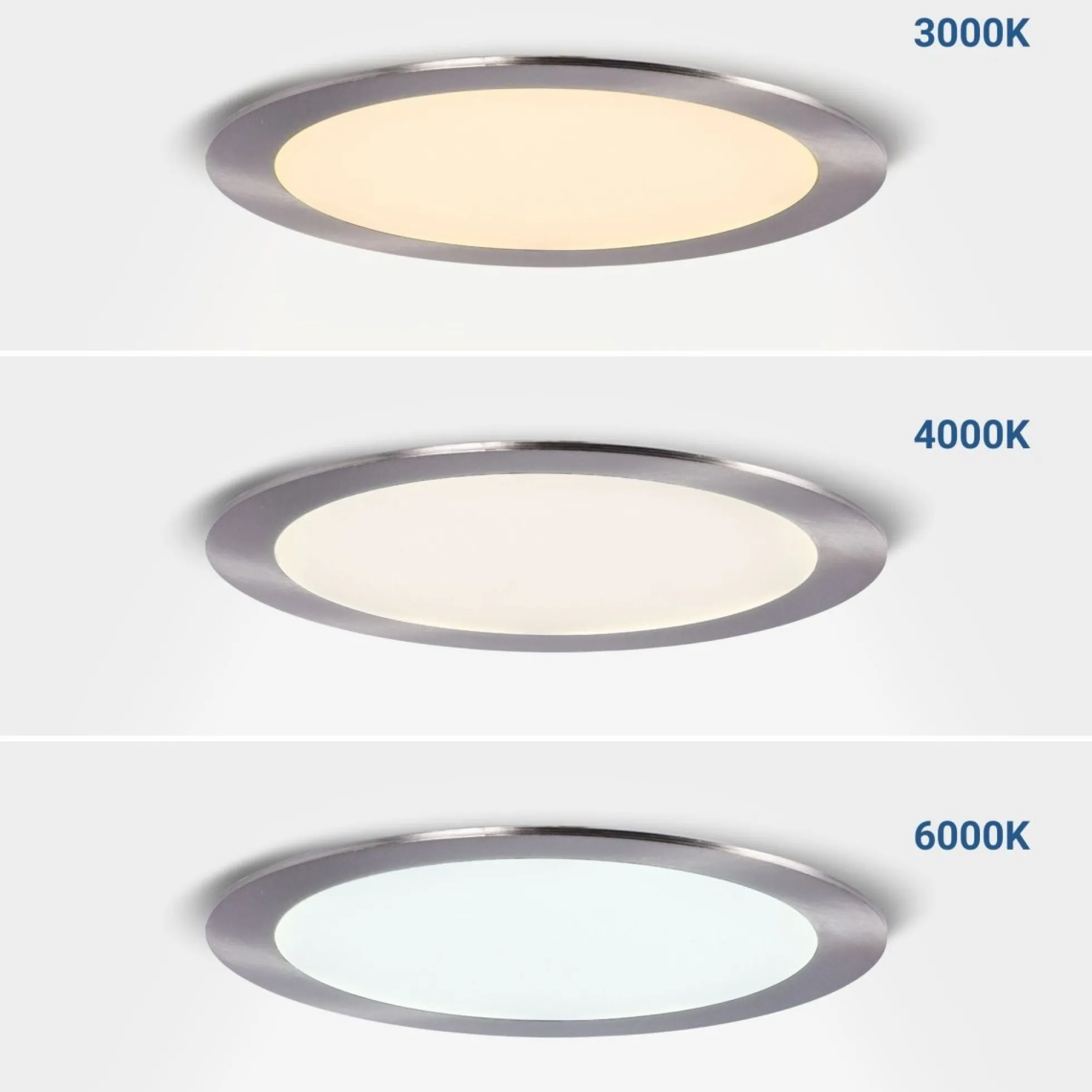 Downlight LED ultra slim 12W - CCT - Corte Ø 155mm - 3 colores