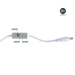 Downlight LED ultra slim 18W - CCT - Corte Ø 208mm - 3 colores